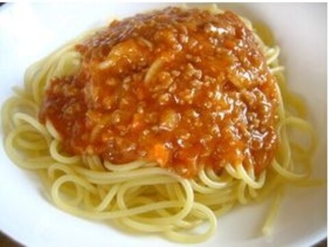 懐かしい~!給食のミートソース♪